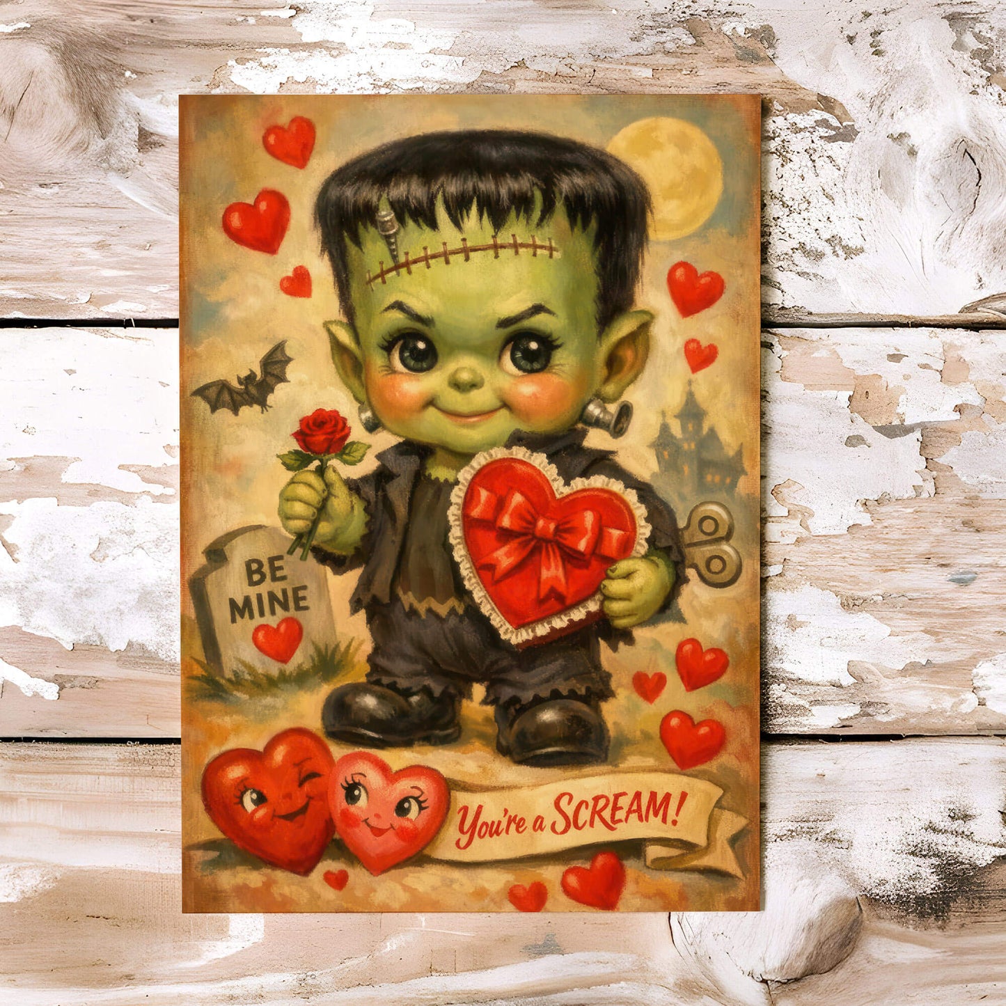 Be Mine Frankenstein Valentine Card