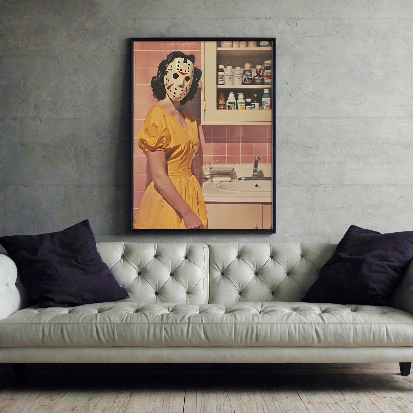 Blood, Sweat & Chores Poster | 1950s Horror Art Print