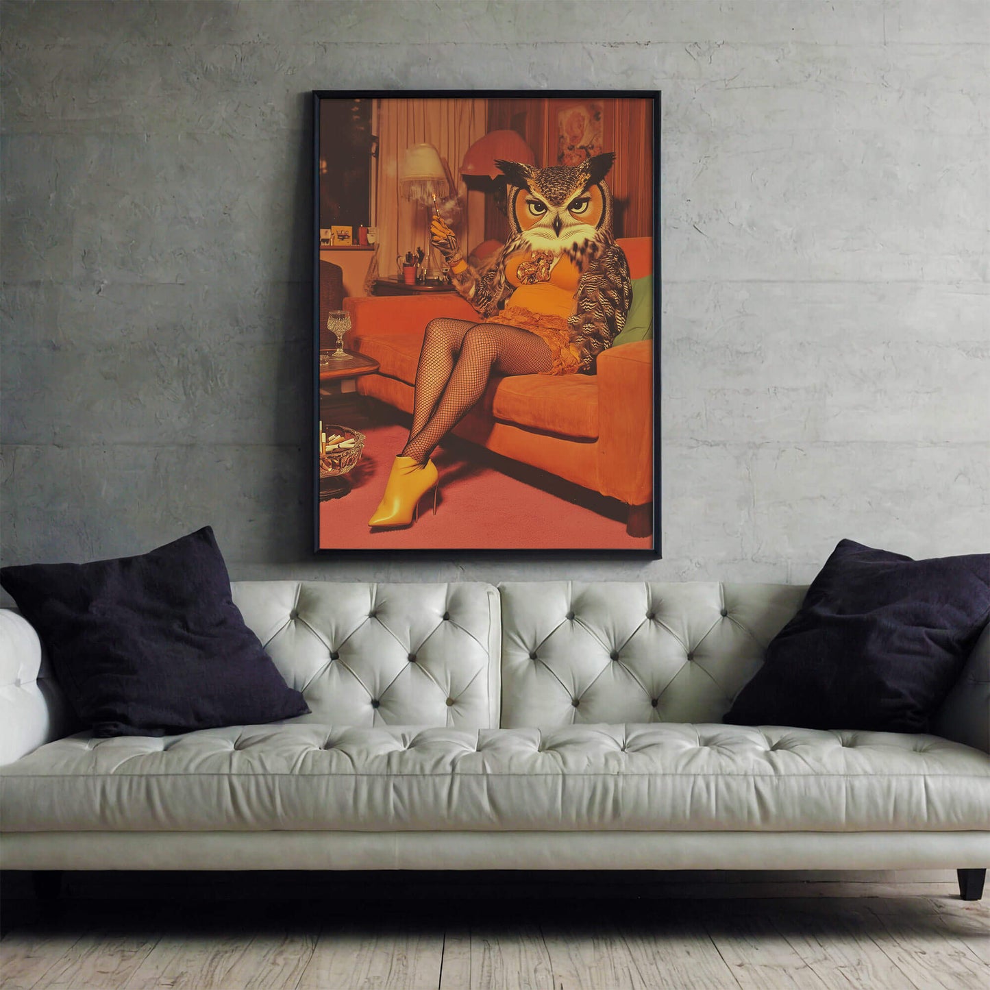 Don't Give A Hoot Poster | Owl Art Print