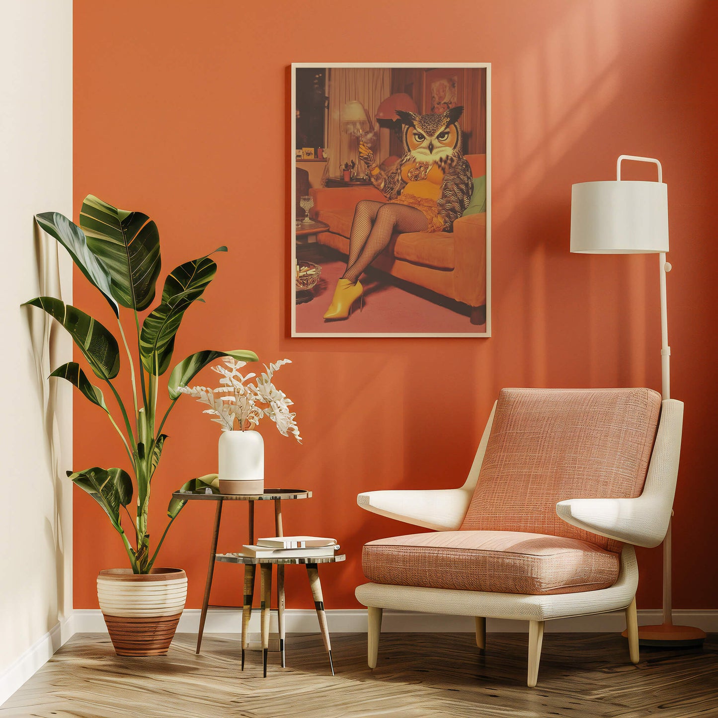 Don't Give A Hoot Poster | Owl Art Print