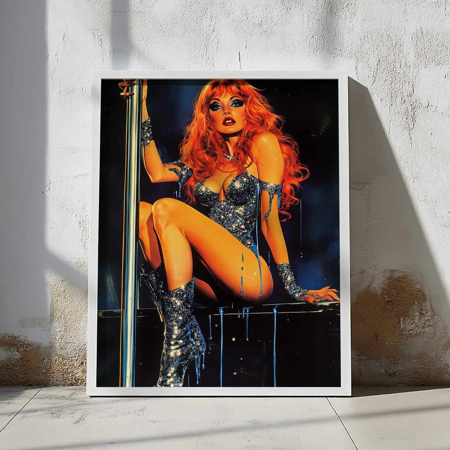 Fifty Shades of Ginger Poster | Exotic Dancer Art Print