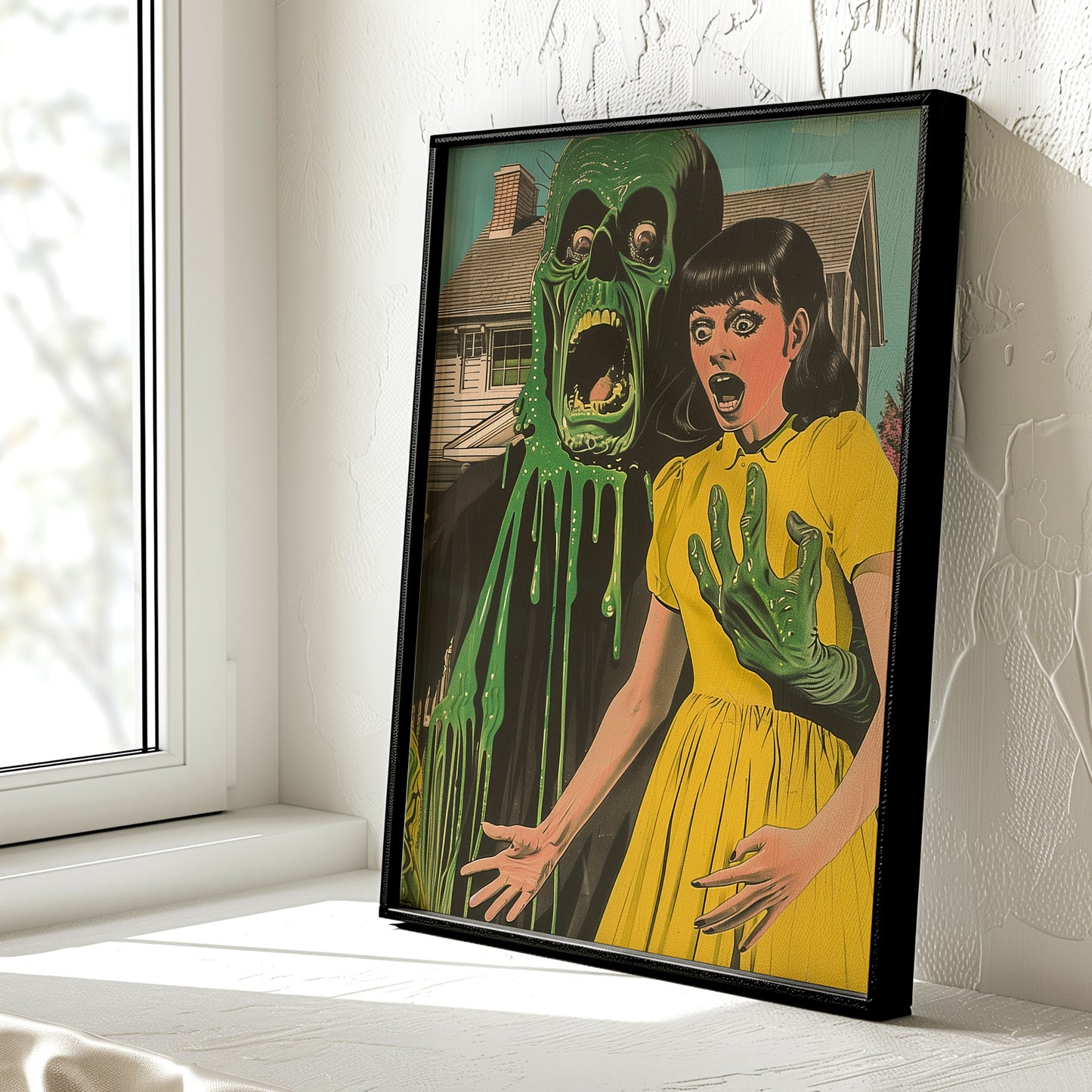 The Goo Next Door Art Print | Slimey Ghoul Poster