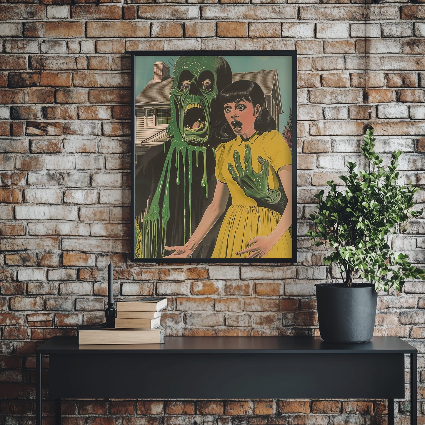 The Goo Next Door Art Print | Slimey Ghoul Poster