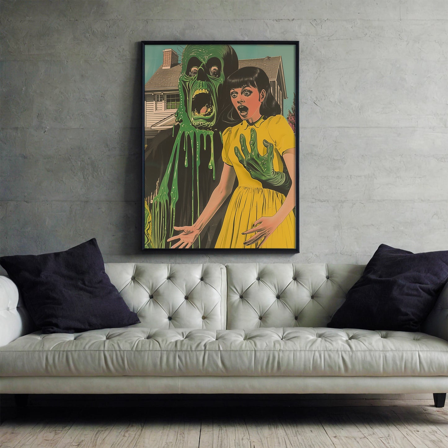 The Goo Next Door Art Print | Slimey Ghoul Poster