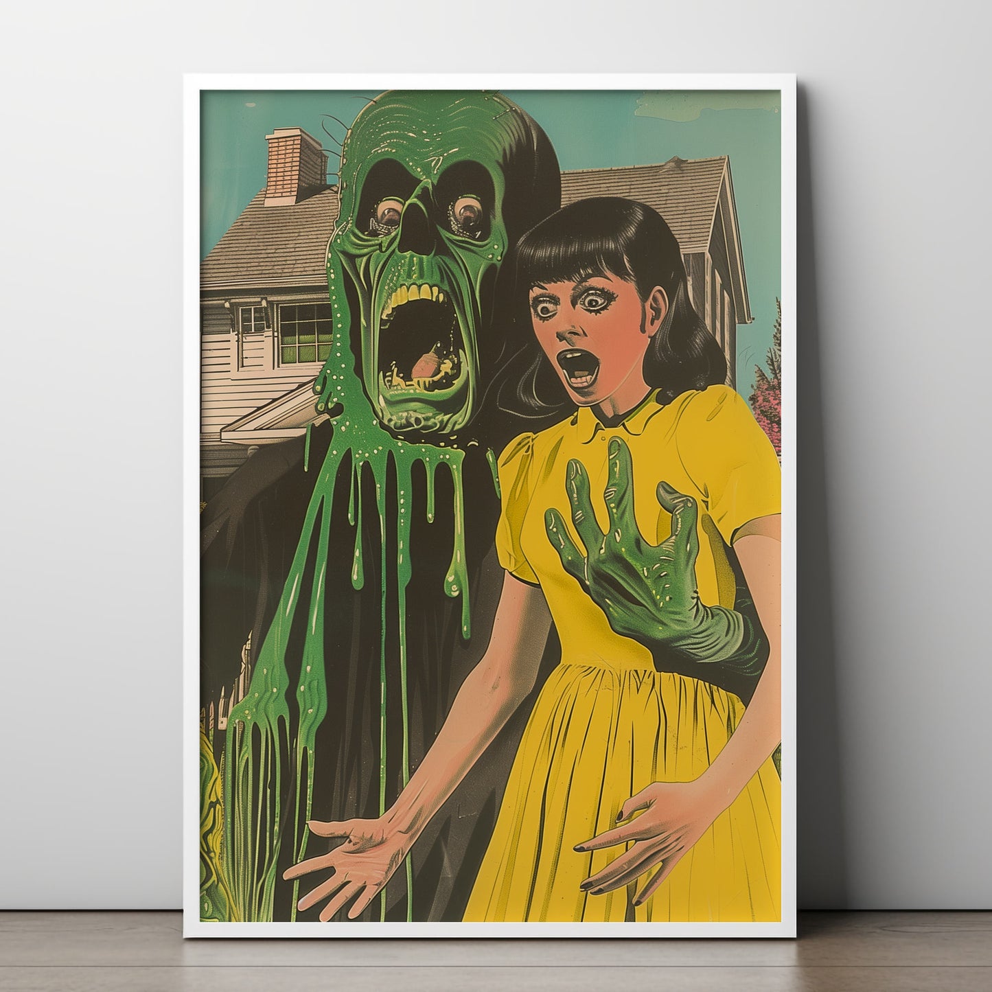 The Goo Next Door Art Print | Slimey Ghoul Poster