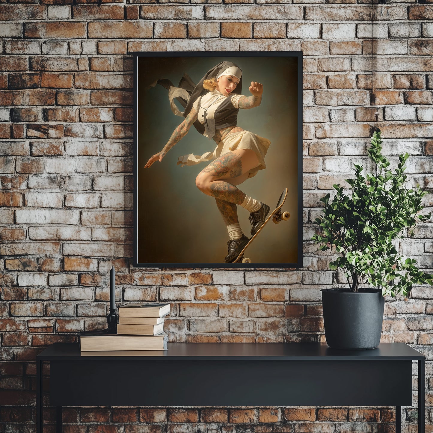 Holy Roller Poster | Rebel Nun Art Print