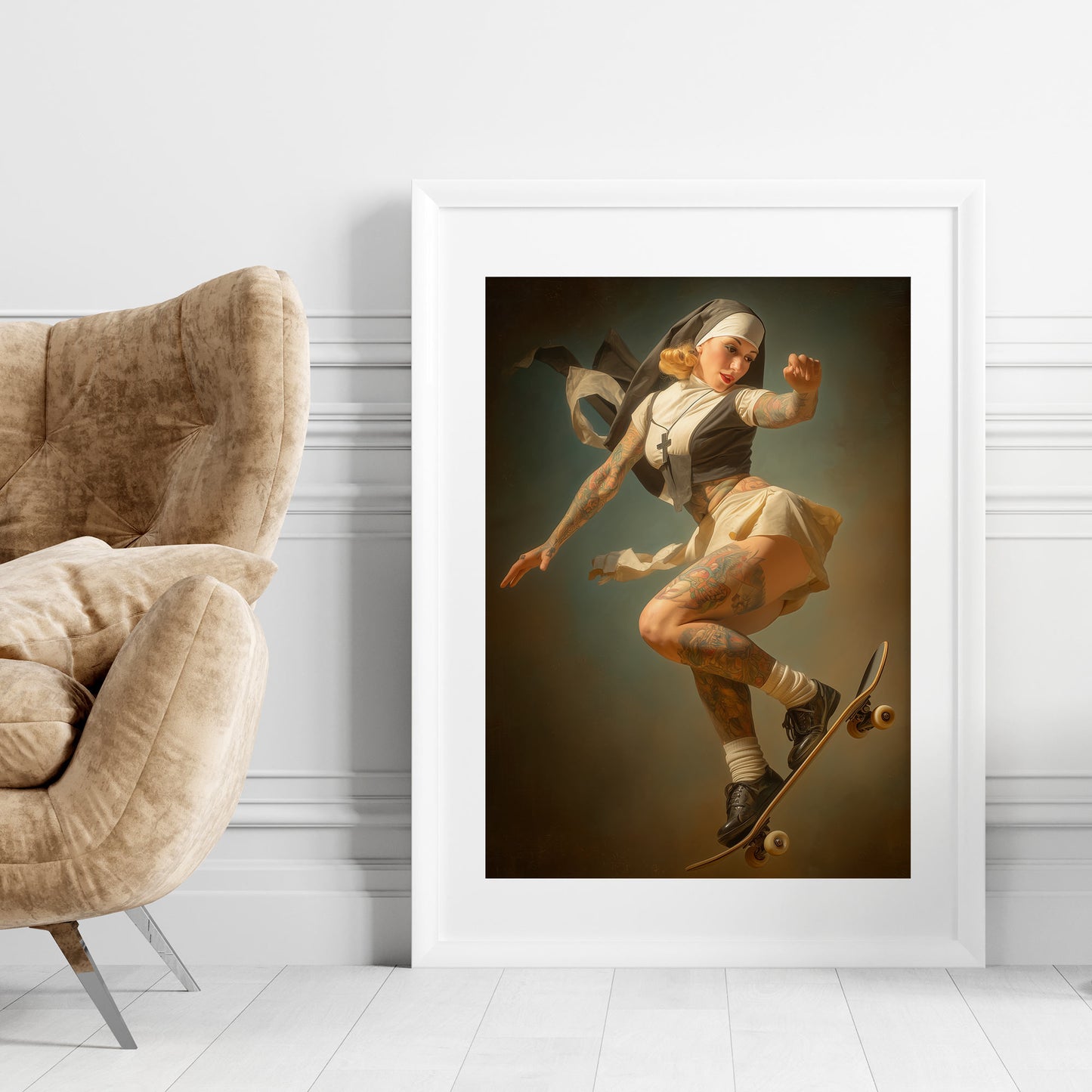 Holy Roller Poster | Rebel Nun Art Print