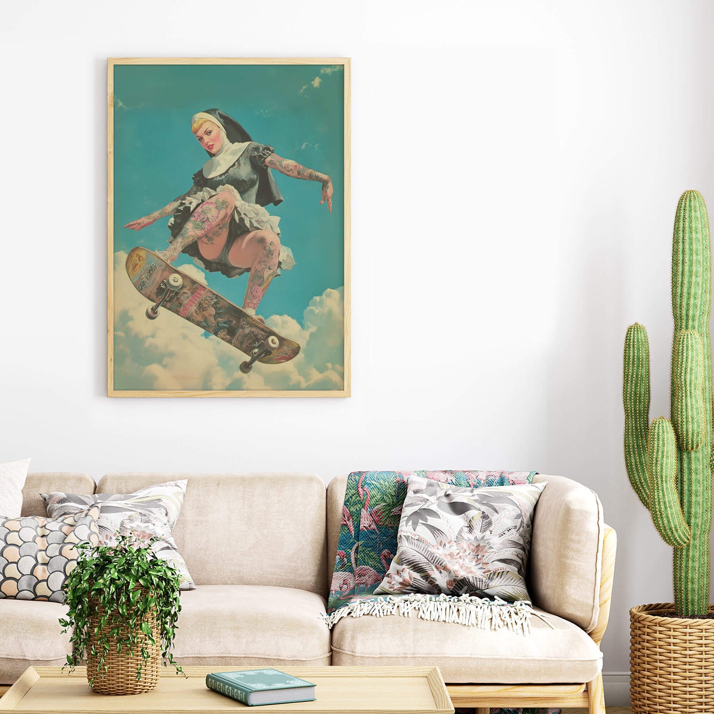 Our Lady of Perpetual Airtime Poster | Sexy Nun Art Print