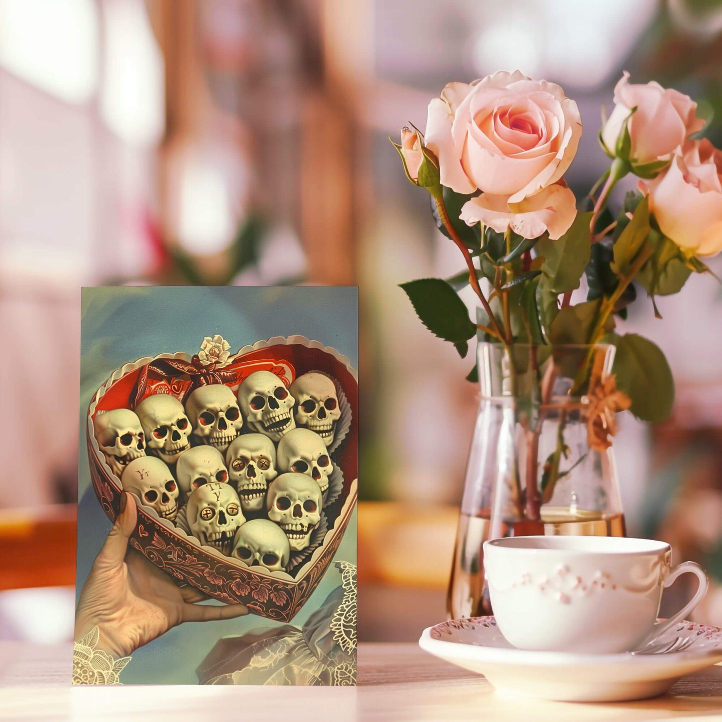 Love Is Like A Box Of Chocolates Valentine Card