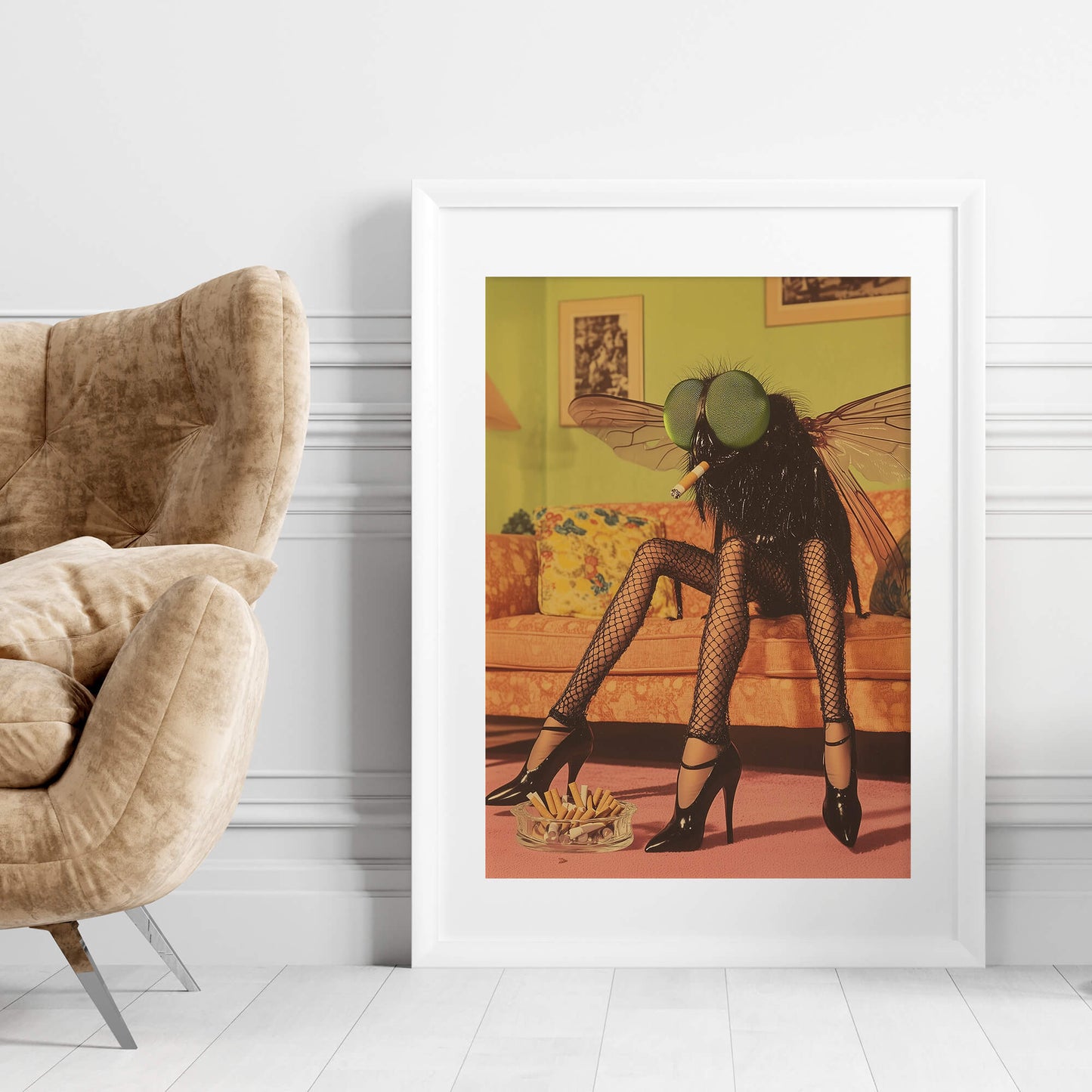 Pretty Fly For A White Fly Poster | Flies & Insects Art Print