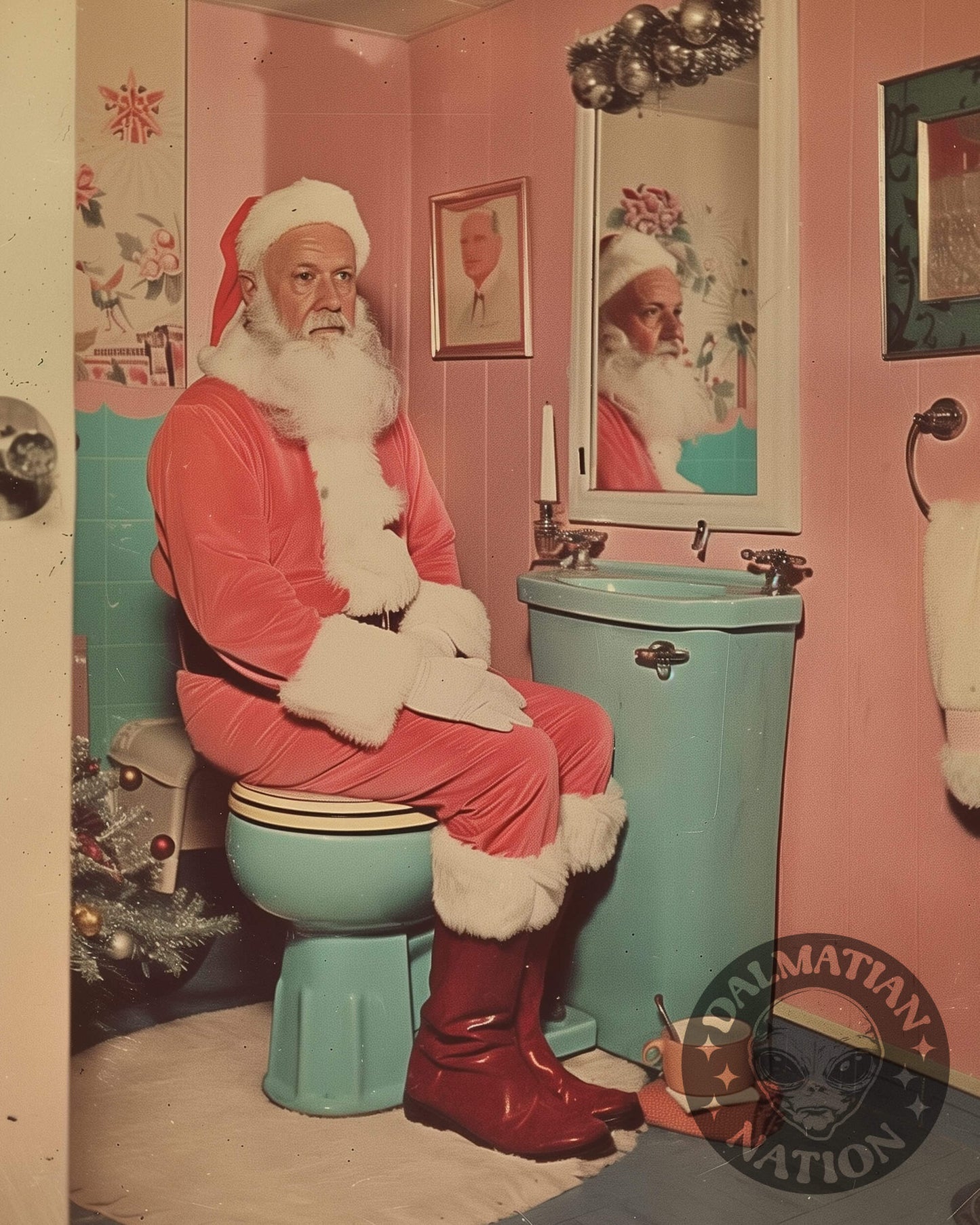 Santa's Throne Poster