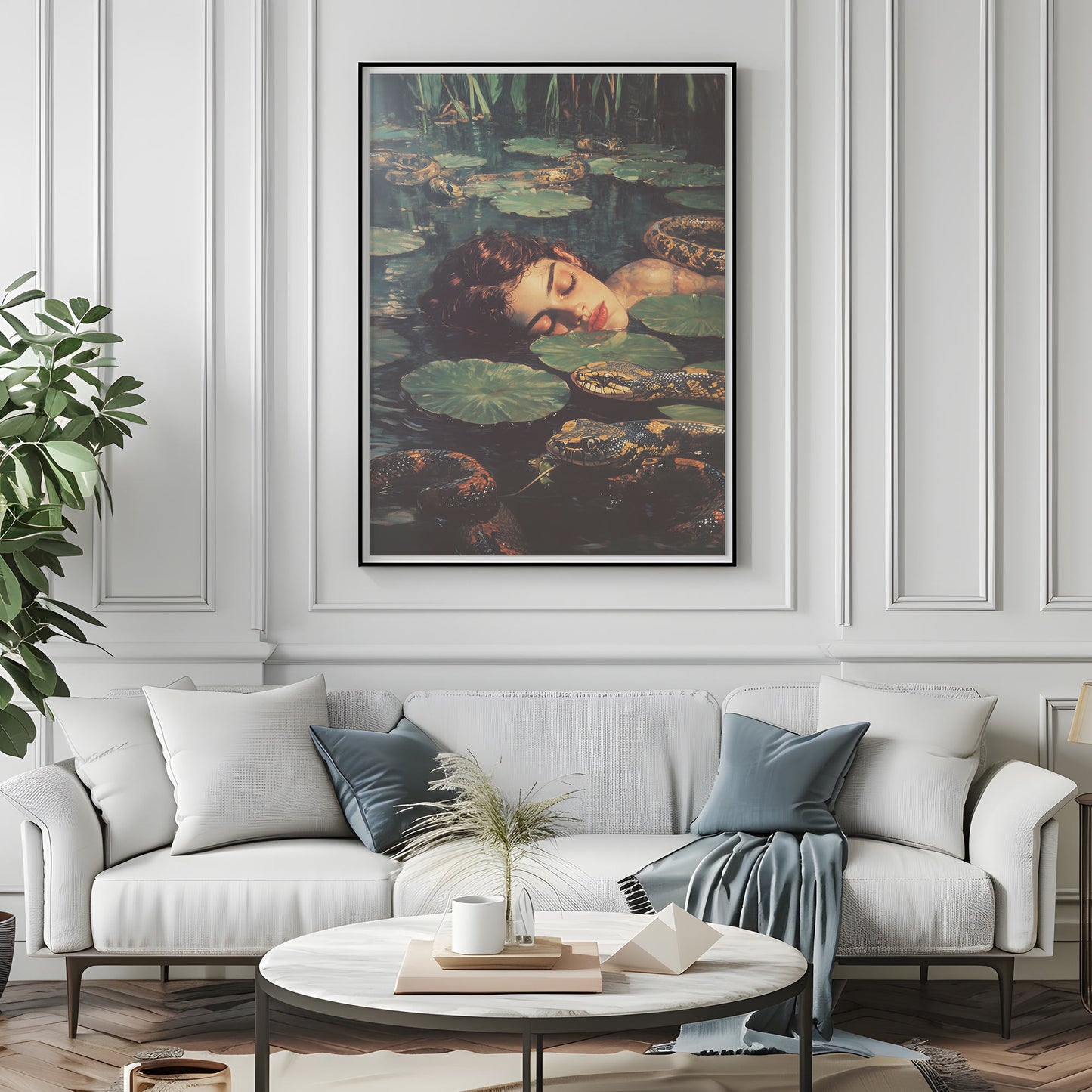 Slither Me Softly Poster | Snake Art Print