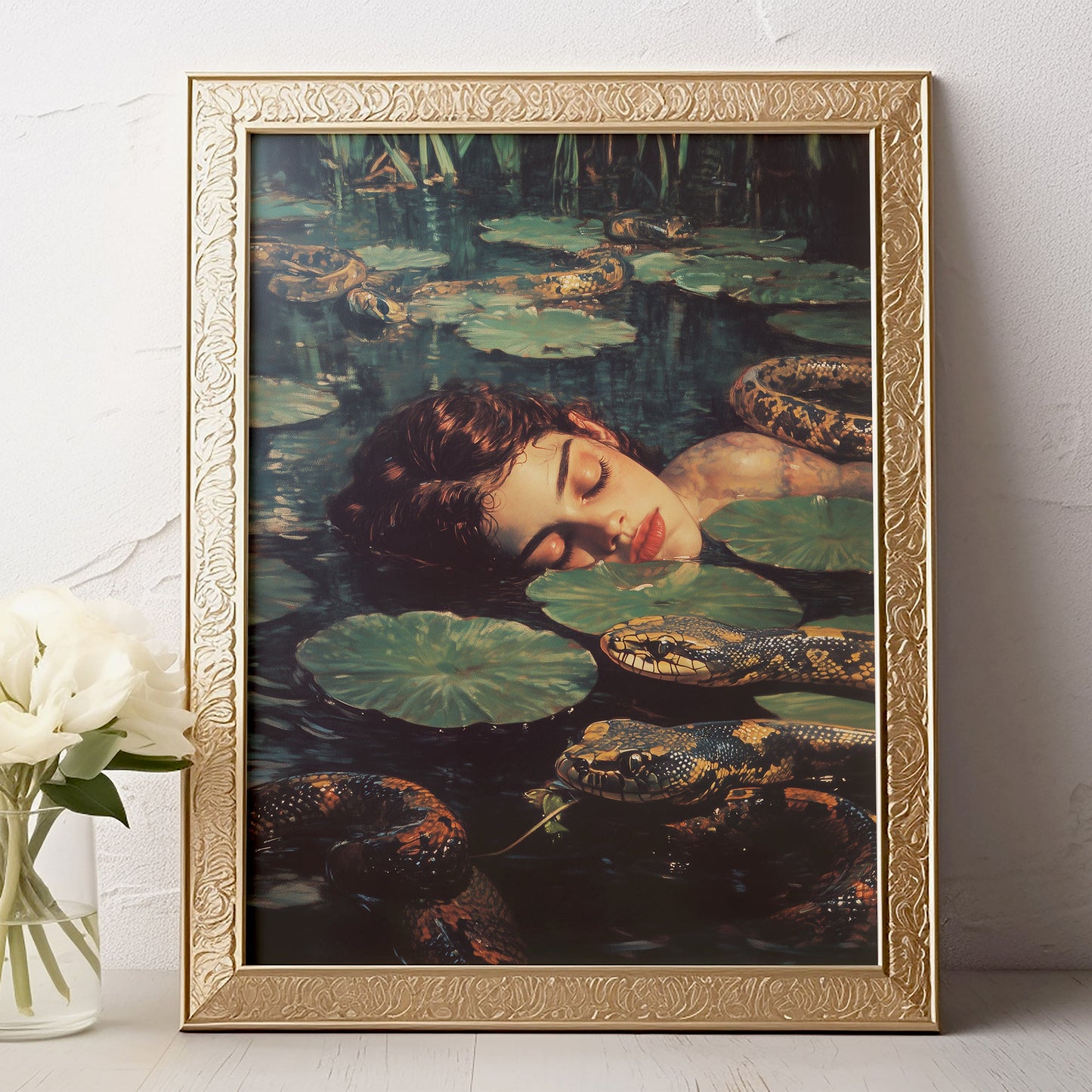Slither Me Softly Poster | Snake Art Print
