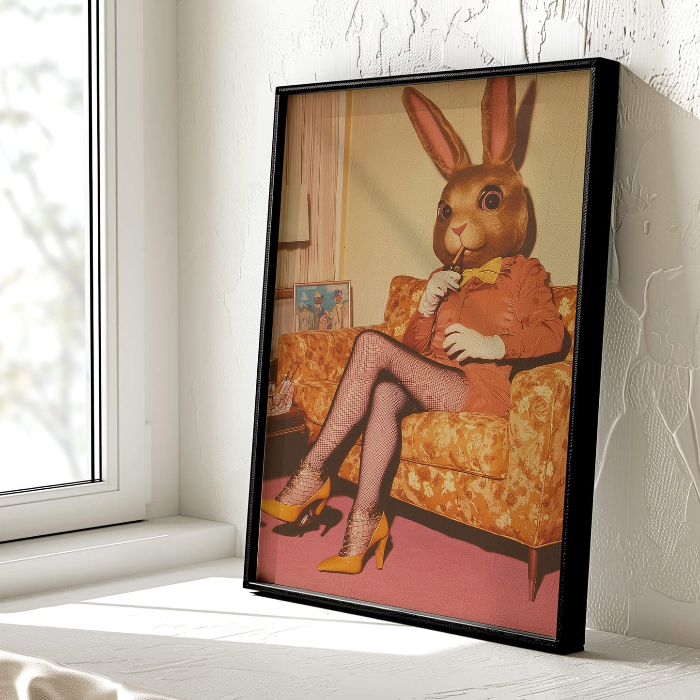Smokin' Rabbit Poster | Rabbit Art Print