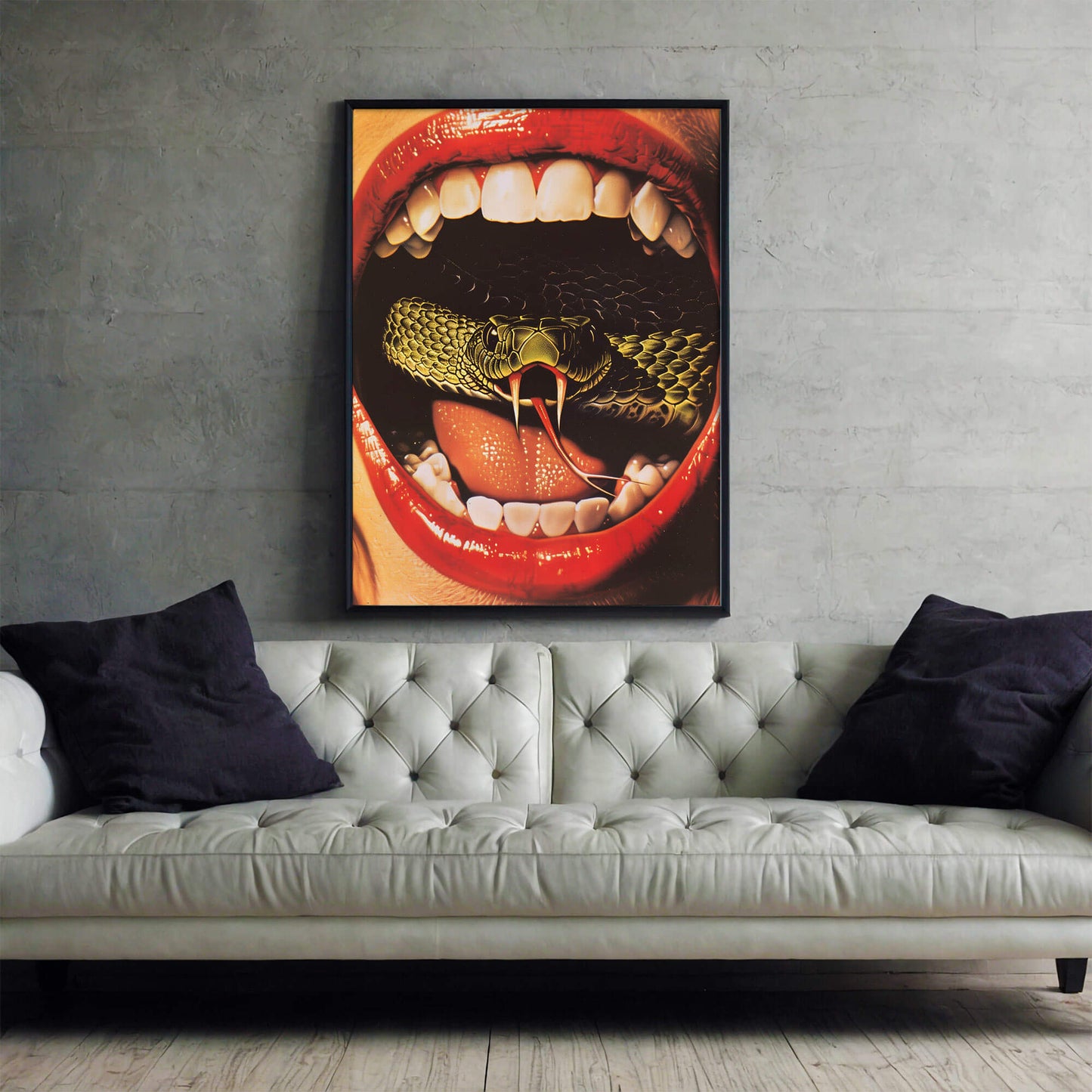 Snake's Got Your Tongue Poster | Snake Art Print