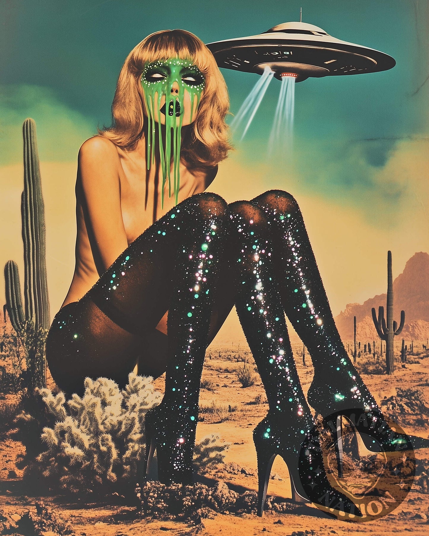 Three Legs and a UFO Poster