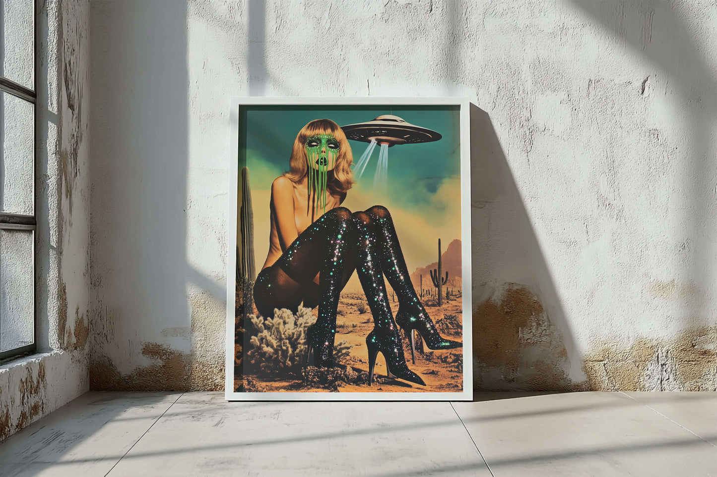 Three Legs and a UFO Poster