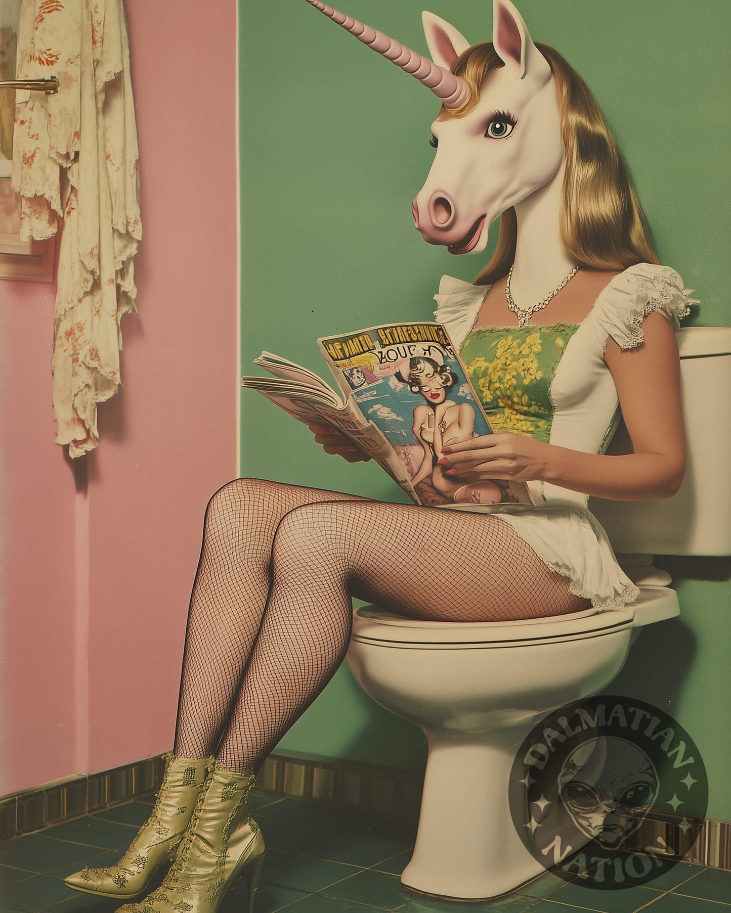 Unicorn Poops Rainbows Poster
