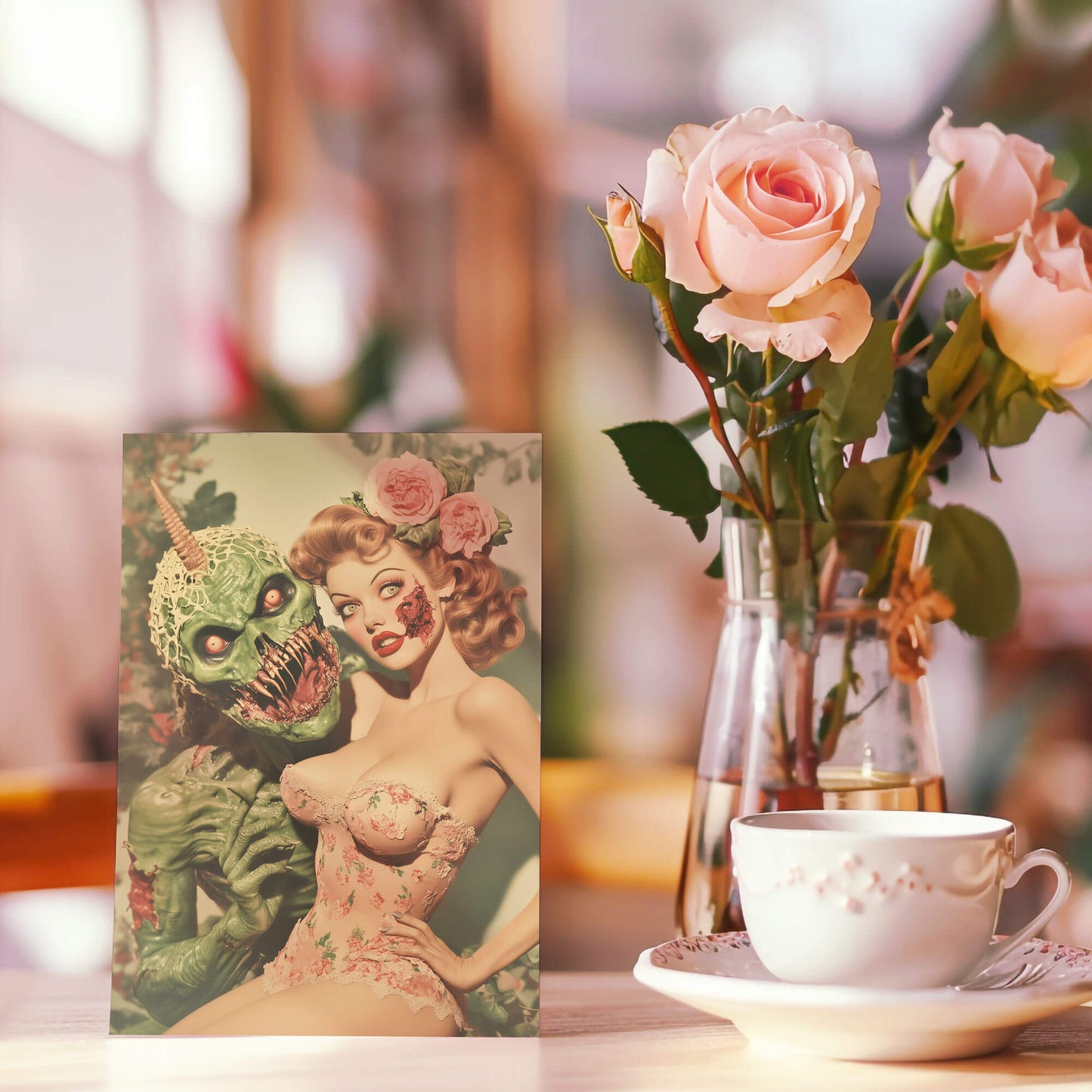 Zombie Cuddles Valentine Card