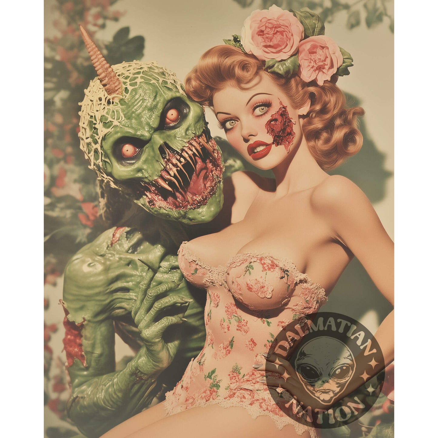 Zombie Cuddles Valentine Card
