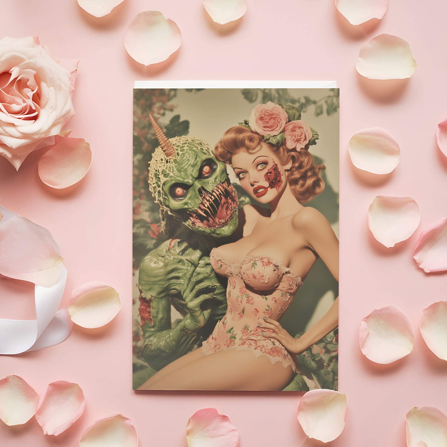 Zombie Cuddles Valentine Card