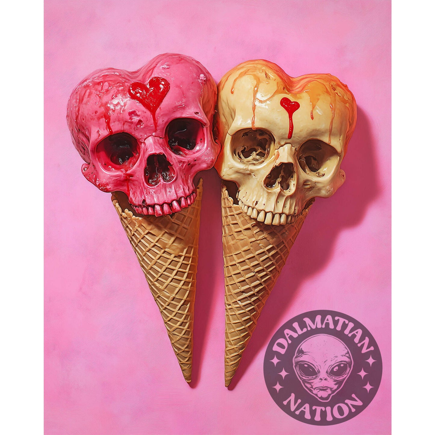 We Both Scream For Ice Scream Valentine Card