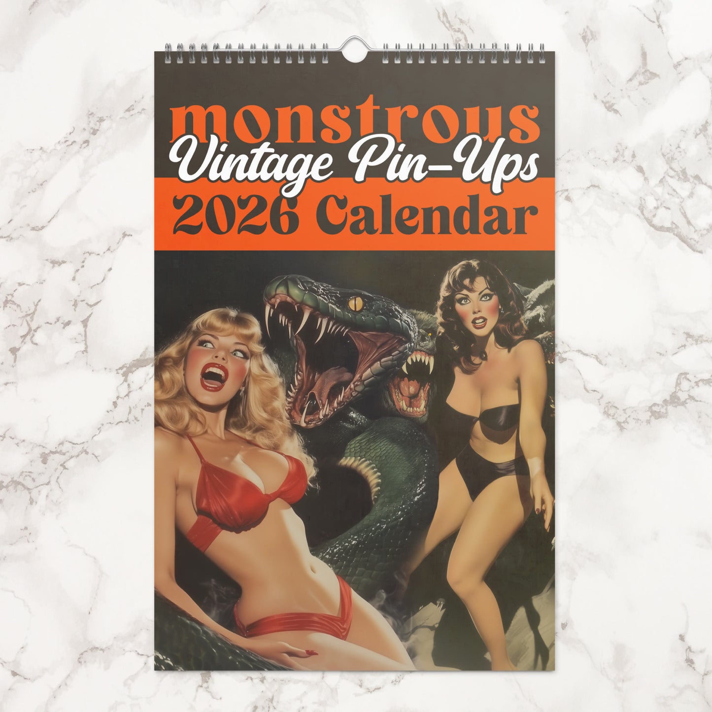 Monstrous Vintage Pin-Ups 2026 Calendar