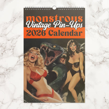 Monstrous Vintage Pin-Ups 2026 Calendar