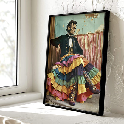 Four Score and Seven Layer Skirt Poster | Abraham Lincoln Art Print