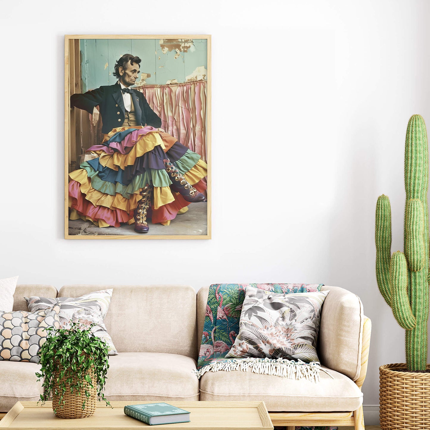 Four Score and Seven Layer Skirt Poster | Abraham Lincoln Art Print