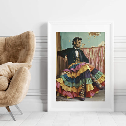 Four Score and Seven Layer Skirt Poster | Abraham Lincoln Art Print