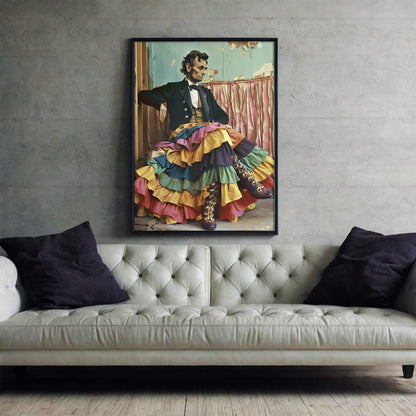 Four Score and Seven Layer Skirt Poster | Abraham Lincoln Art Print