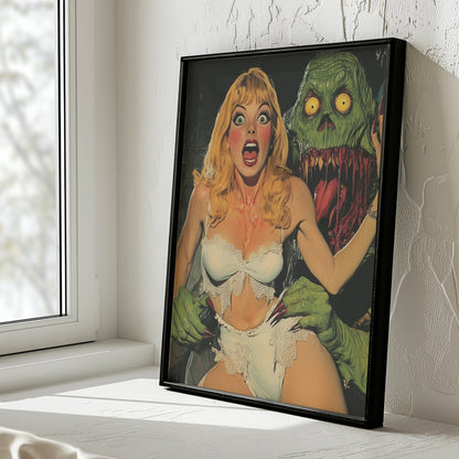 Vintage Pinup Anxiety Poster