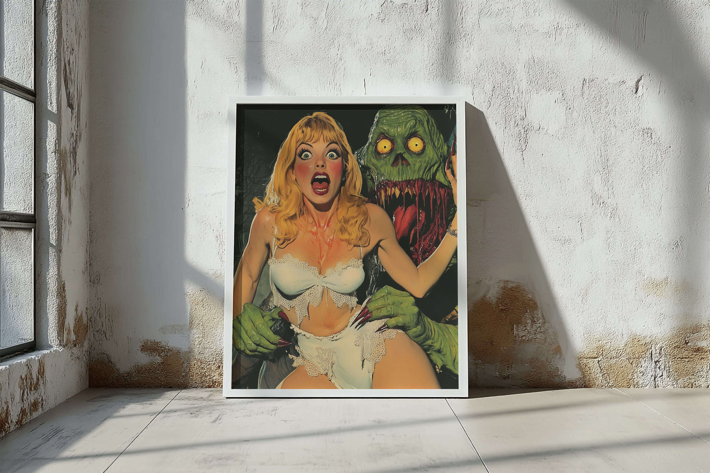 Vintage Pinup Anxiety Poster