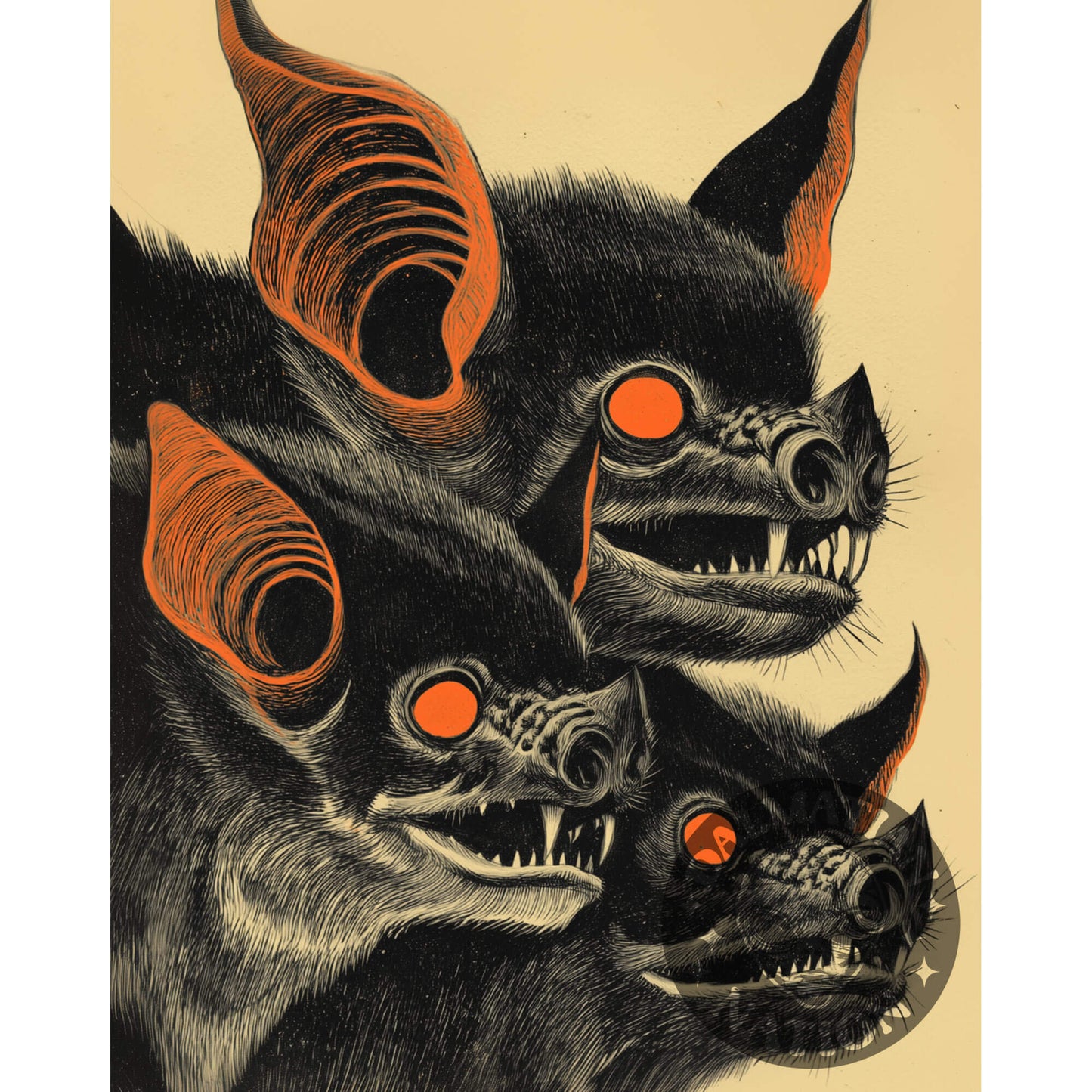 Bat To The Bone Poster | Bat Art Print