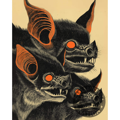 Bat To The Bone Poster | Bat Art Print