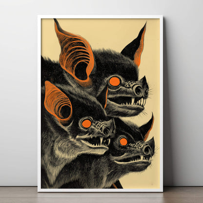 Bat To The Bone Poster | Bat Art Print