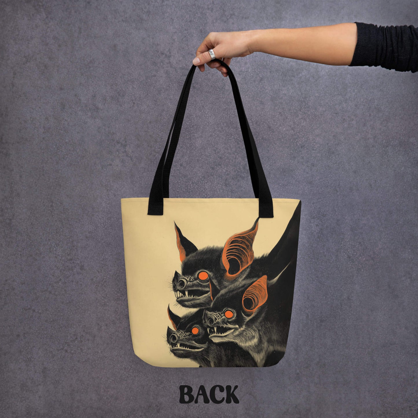 Bat To The Bone Tote Bag | Halloween Sack