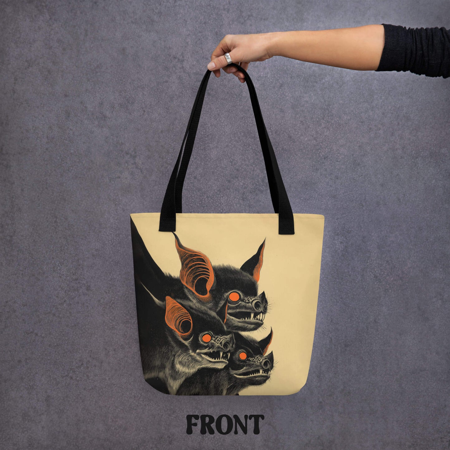 Bat To The Bone Tote Bag | Halloween Sack