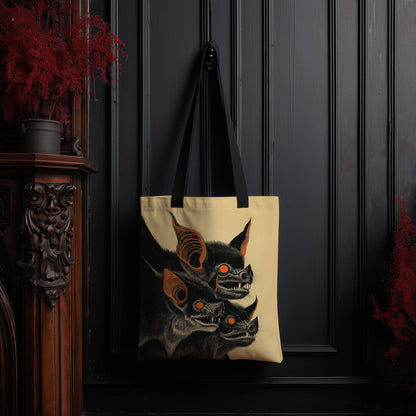 Bat To The Bone Tote Bag | Halloween Sack
