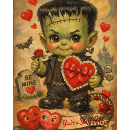 Be Mine Frankenstein Valentine Card