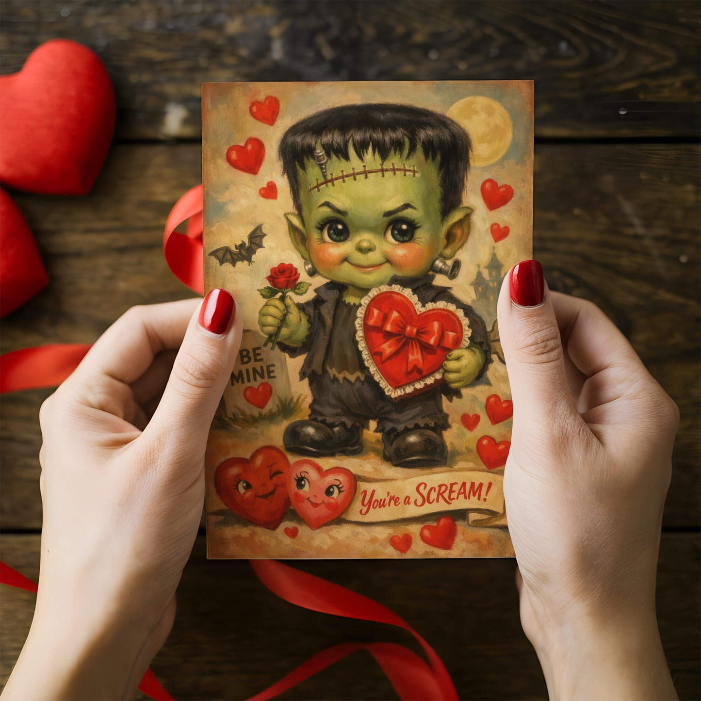 Be Mine Frankenstein Valentine Card