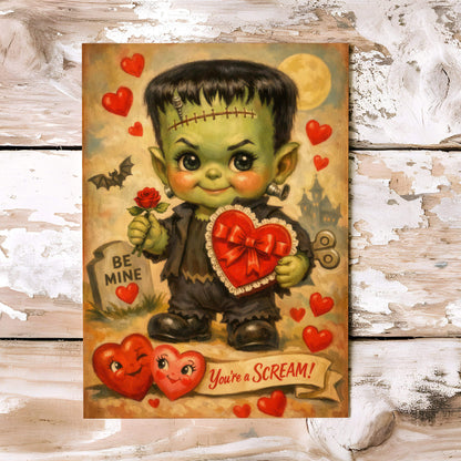 Be Mine Frankenstein Valentine Card