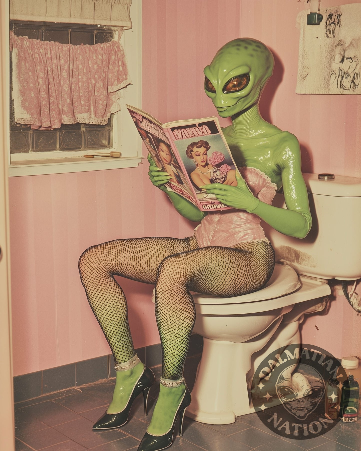 Beam Me Up Susie Canvas Print | Alien Art