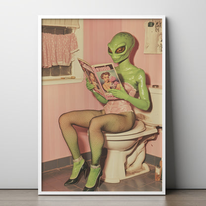 Beam Me Up Susie Poster | Alien Art