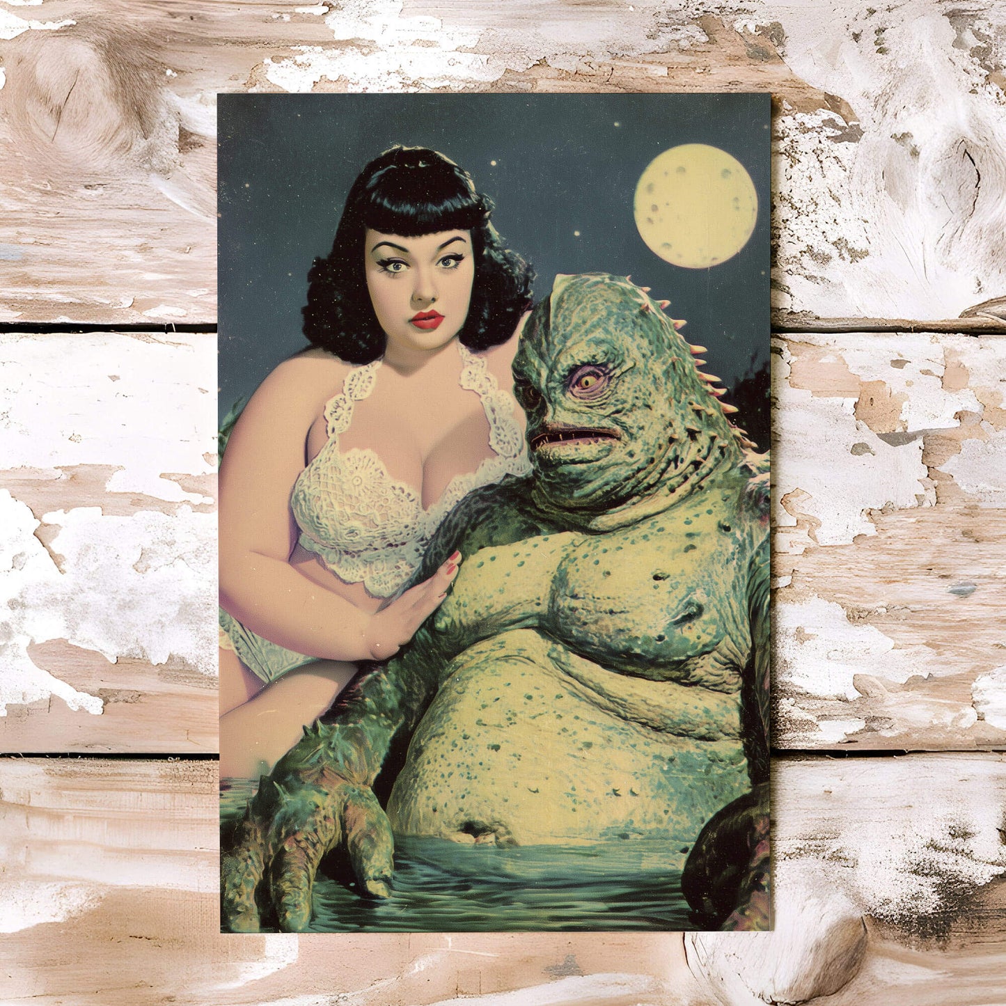 Beauty and the Gill Postcard