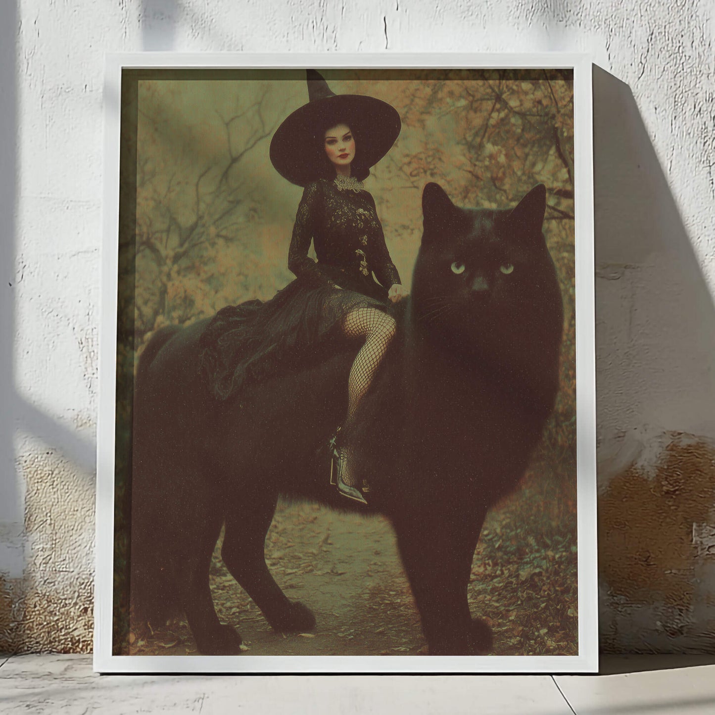 Big Cat Energy Poster | Witch Art Print | Black Cat Artwork