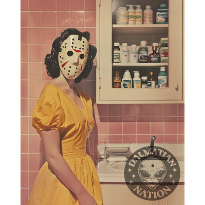 Blood, Sweat & Chores Poster | 1950s Horror Art Print