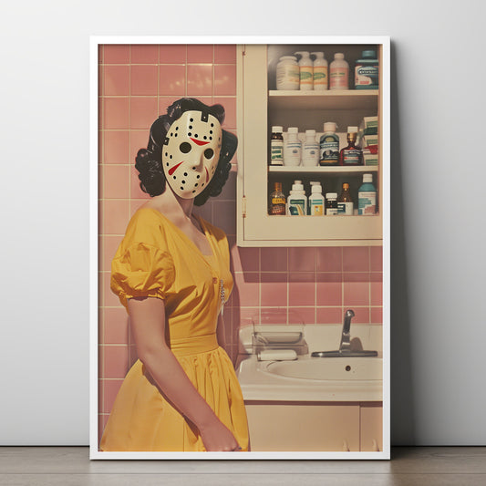Blood, Sweat & Chores Poster | 1950s Horror Art Print