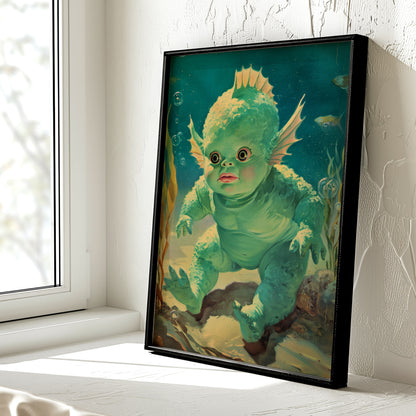Bubble Trouble Poster | Lagoon Baby Art Print